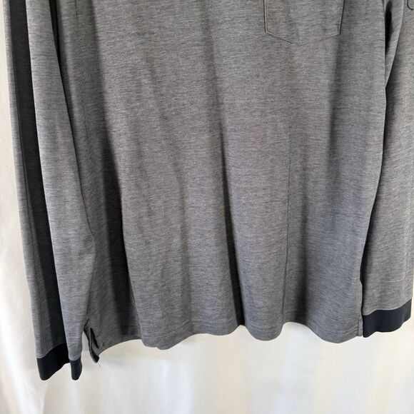 Travis Mathew Nicklaus Golf Club Polo Men's Large Grey Long Sleeve Collared - Picture 5 of 10